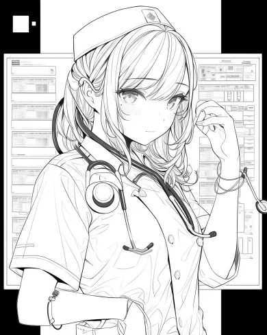 Anime Girl coloring page