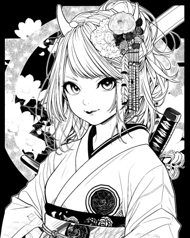 Anime Samurai Girl