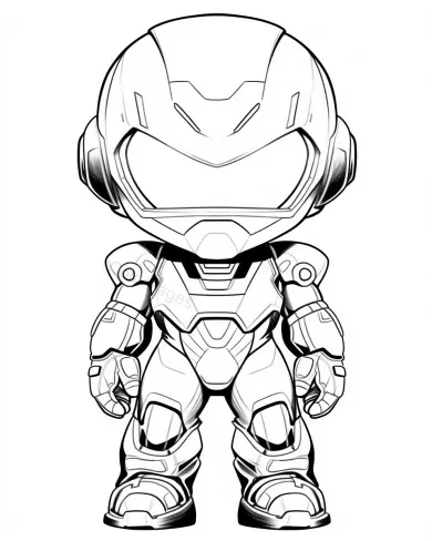 Charming Superhero Coloring Page