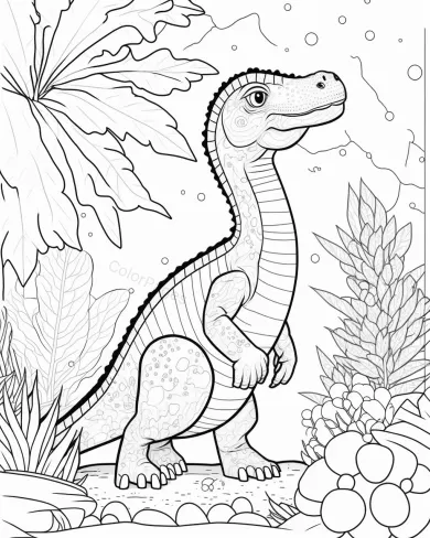 Dinosaur Adventure Coloring Page