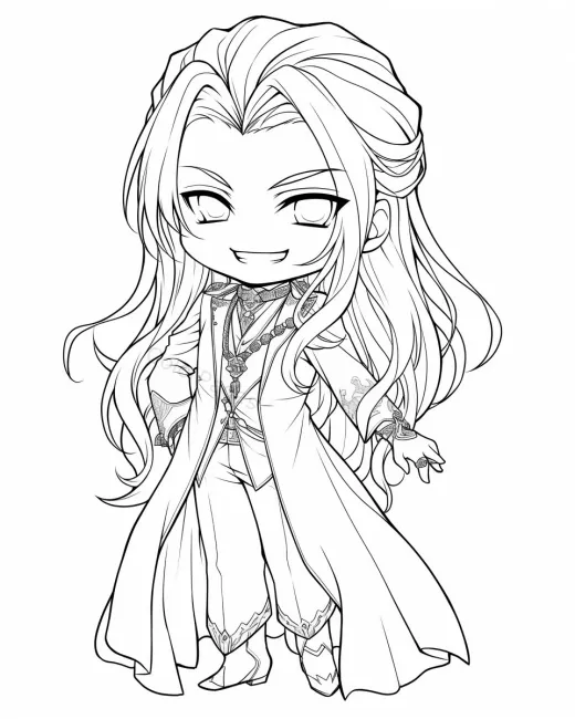 Charming Character Coloring Page preview