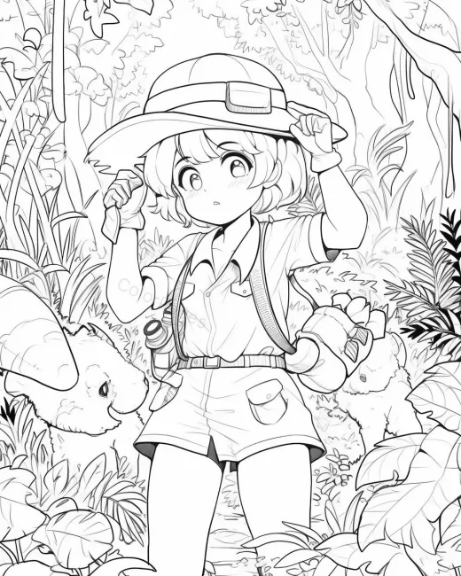 Adventurous Explorer in a Jungle preview