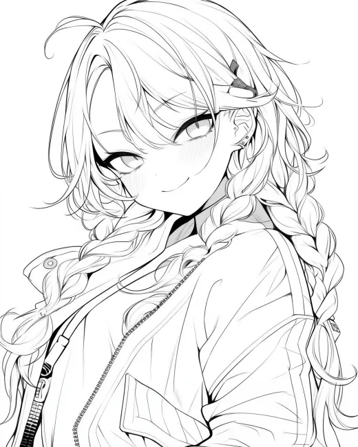 Charming Character Coloring Page preview