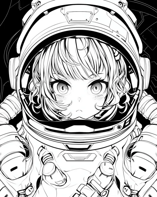 Astronaut Coloring Page preview