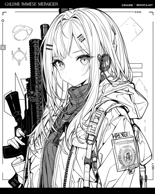 Cool Character Coloring Page preview