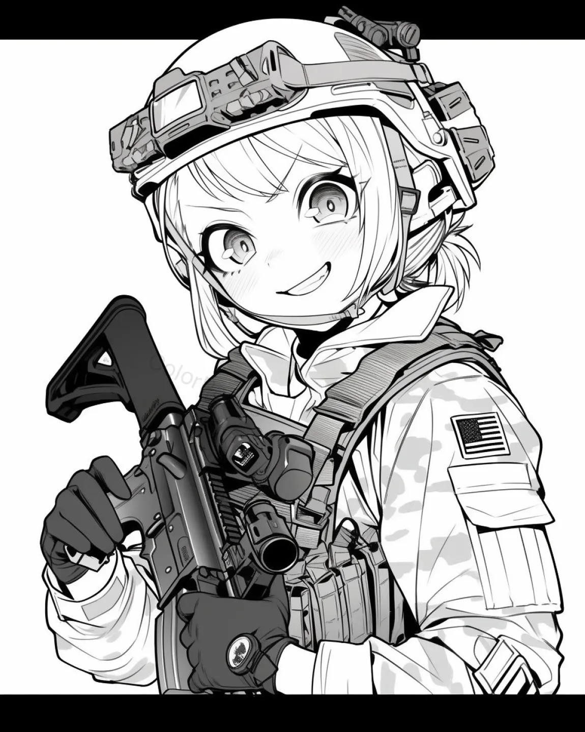 Brave Hero Coloring Page