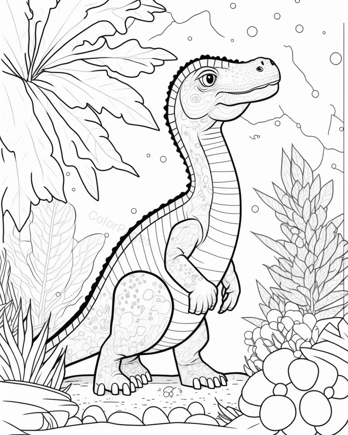 Dinosaur Adventure Coloring Page